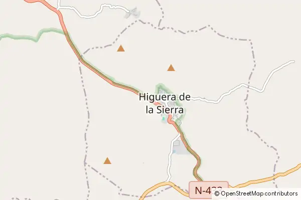 Mapa Higuera de la Sierra