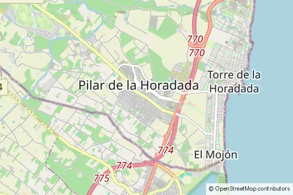 Mapa Pilar de la Horadada