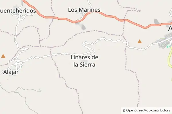 Mapa Linares de la Sierra