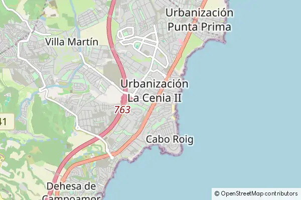 Mapa La Zenia