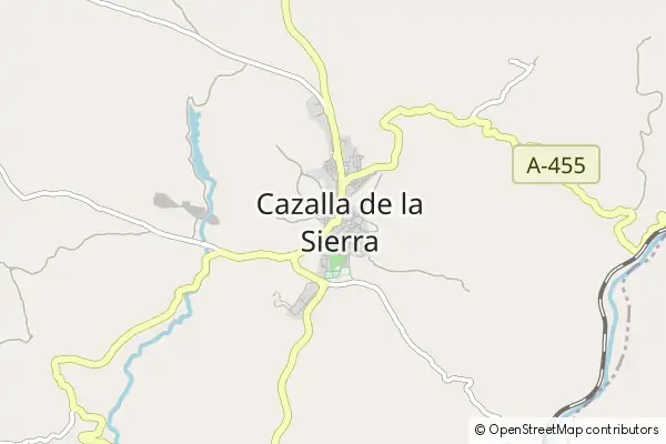 Mapa Cazalla de la Sierra