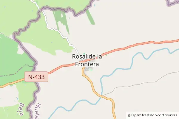 Mapa Rosal de la Frontera