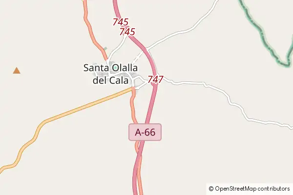 Mapa Santa Olalla del Cala