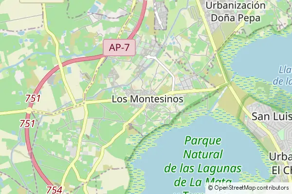 Mapa Los Montesinos