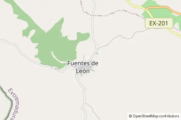 Mapa Fuentes de León