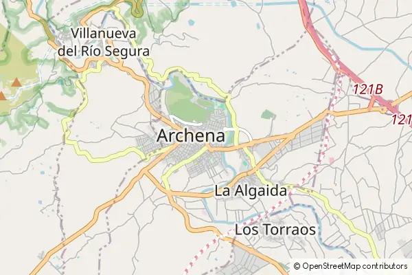 Mapa Archena