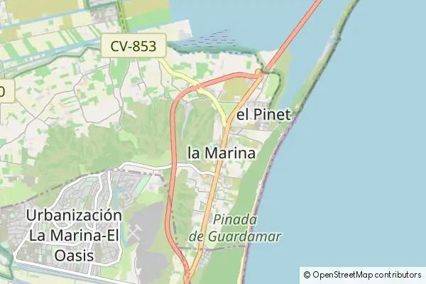 Mapa La Marina