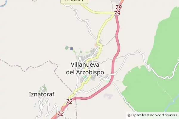 Mapa Villanueva del Arzobispo