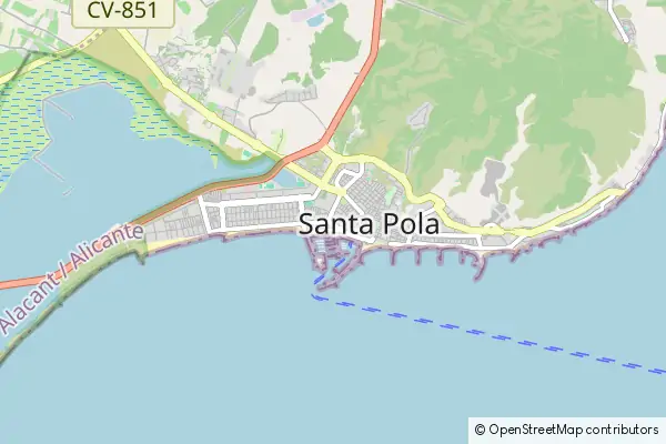 Mapa Santa Pola