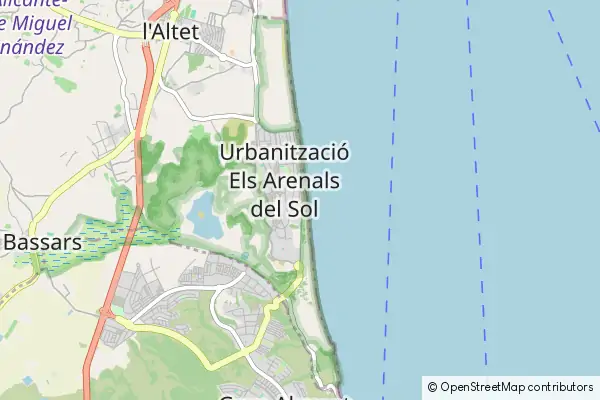 Mapa Los Arenales del Sol