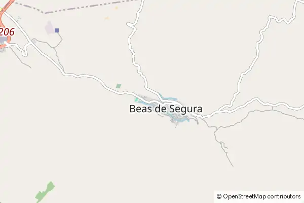 Mapa Beas de Segura