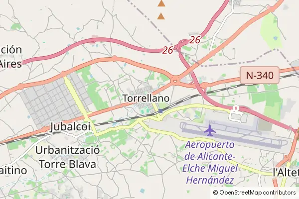 Mapa Torrellano