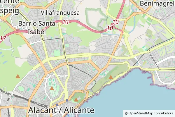 Mapa: Castell de Castells • © OpenStreetMap contributors Mapa Castell de Castells