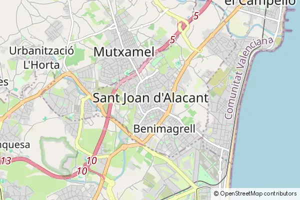 Mapa Sant Joan d'Alacant