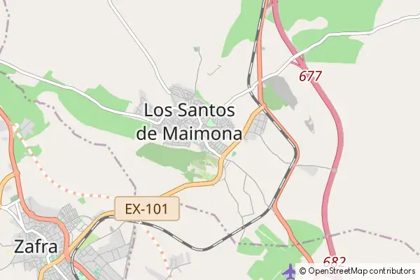 Mapa Los Santos de Maimona