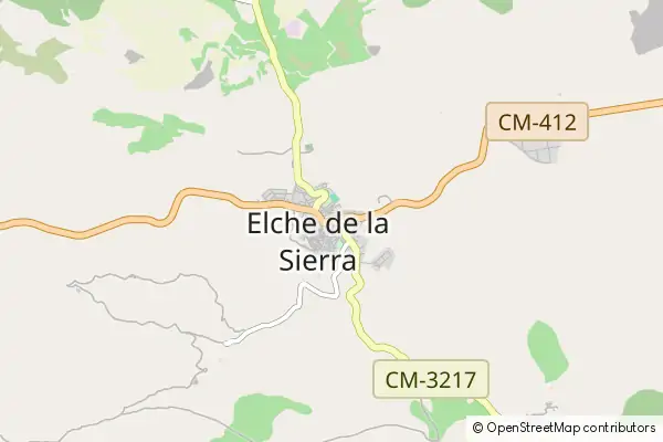 Mapa Elche de la Sierra