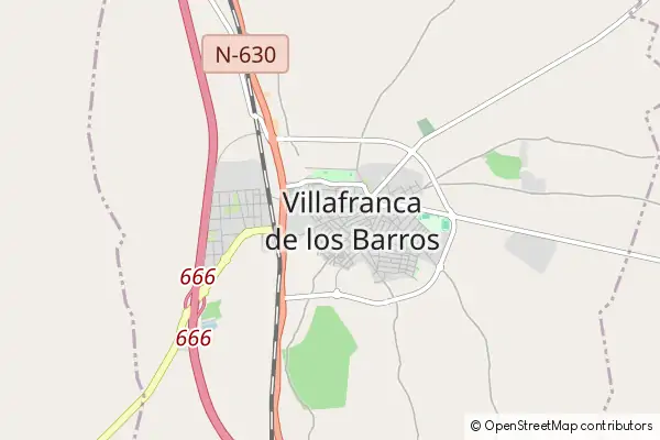 Mapa Villafranca de los Barros