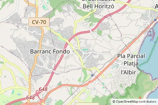 Mapa l'Alfàs del Pi