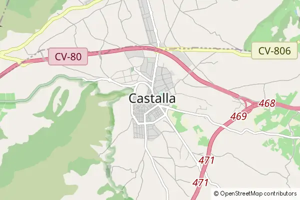 Mapa Castalla