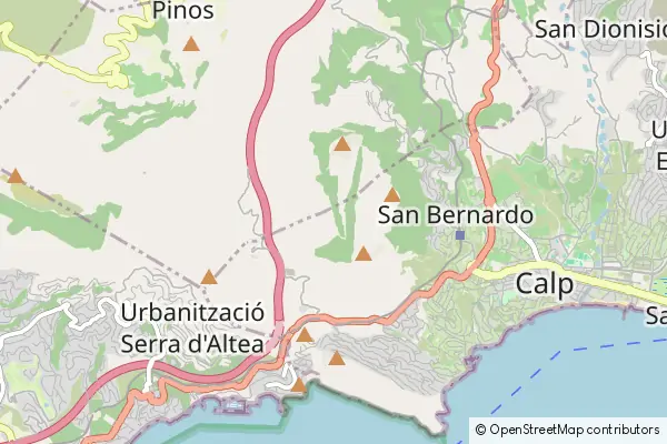 Mapa Calpe