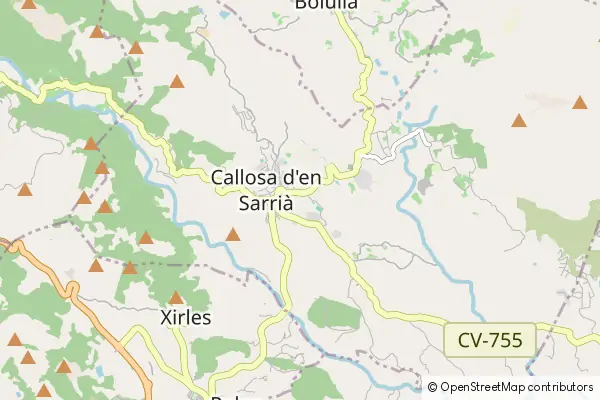 Mapa Callosa d'En Sarrià