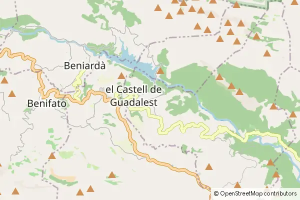 Mapa Guadalest