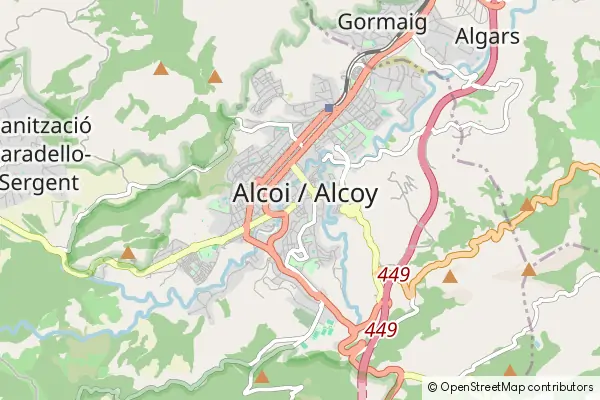 Mapa Alcoy