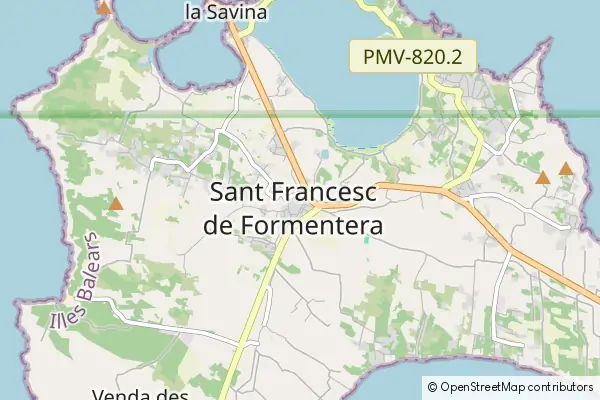 Mapa Sant Francesc de Formentera