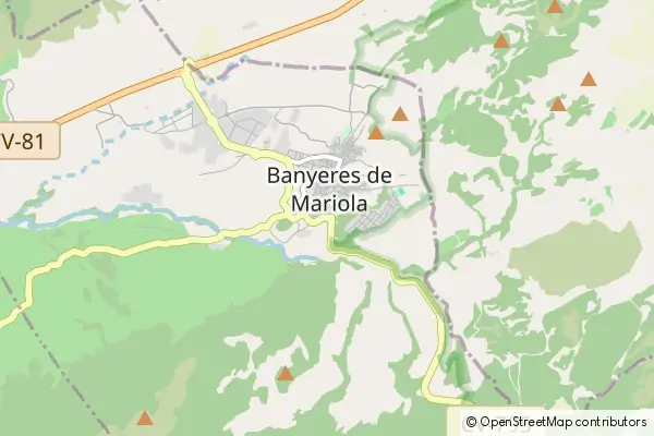 Mapa Banyeres de Mariola