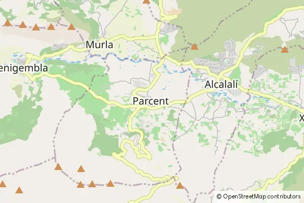 Mapa Parcent