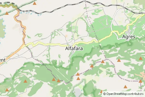 Mapa Alfafara