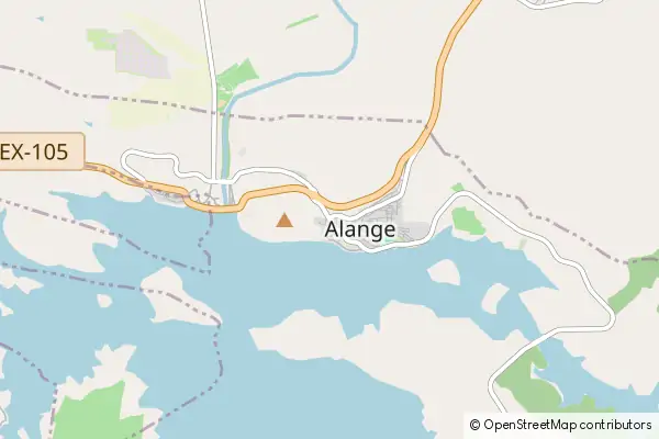 Mapa Alange