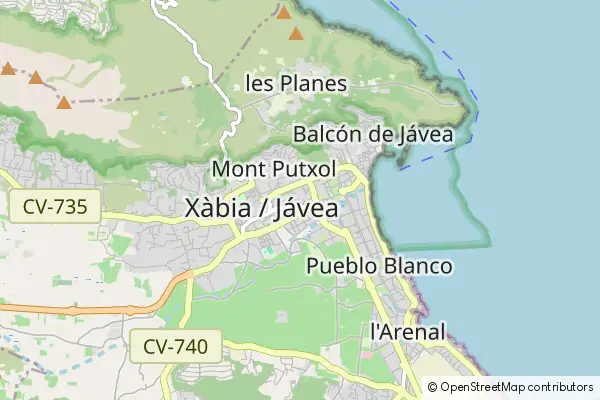 Mapa Xabia