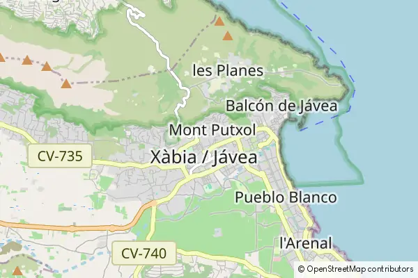 Mapa Javea