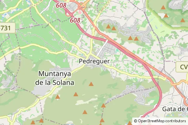 Mapa Pedreguer