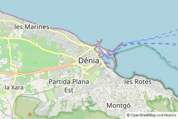 Mapa Dénia