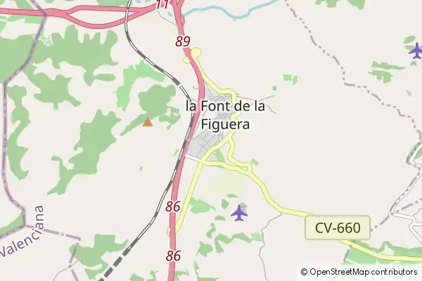 Mapa La Font de la Figuera