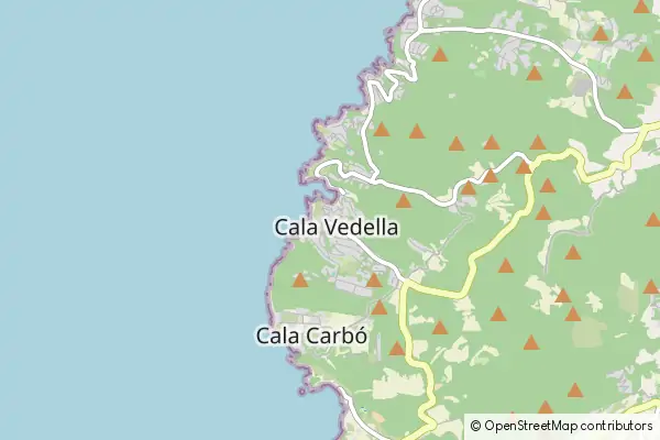 Mapa Cala Vadella