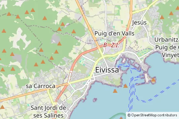 Mapa Santa Agnès de Corona