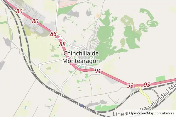 Mapa Chinchilla de Monte-Aragon