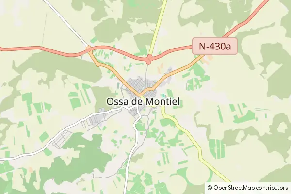 Mapa Ossa de Montiel