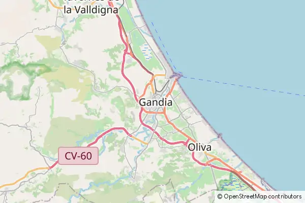 Mapa Gandia