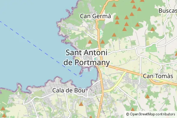 Mapa Sant Antoni de Portmany
