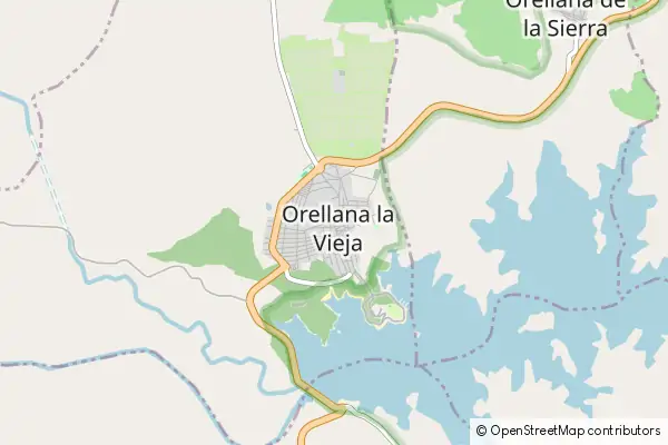 Mapa Orellana la Vieja