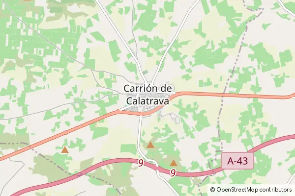 Mapa Carrión de Calatrava