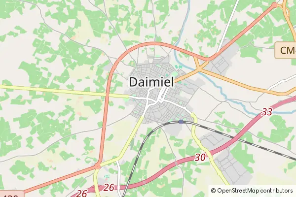 Mapa Daimiel