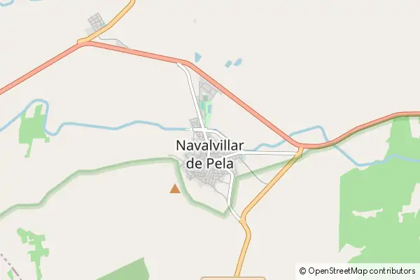 Mapa Navalvillar de Pela