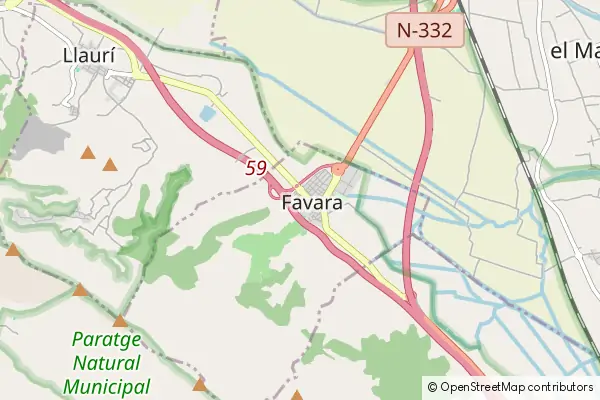 Mapa: Favara • © OpenStreetMap contributors Mapa Favara