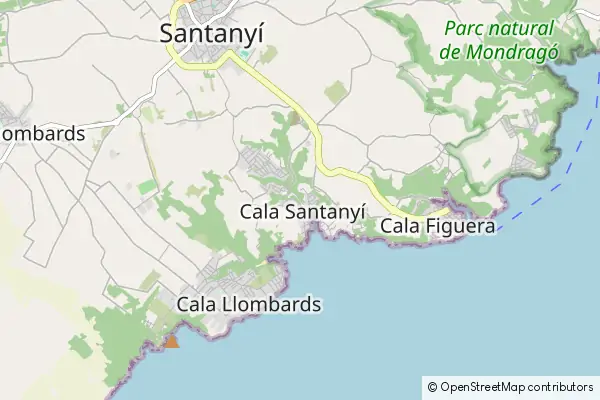 Mapa Cala Santanyí