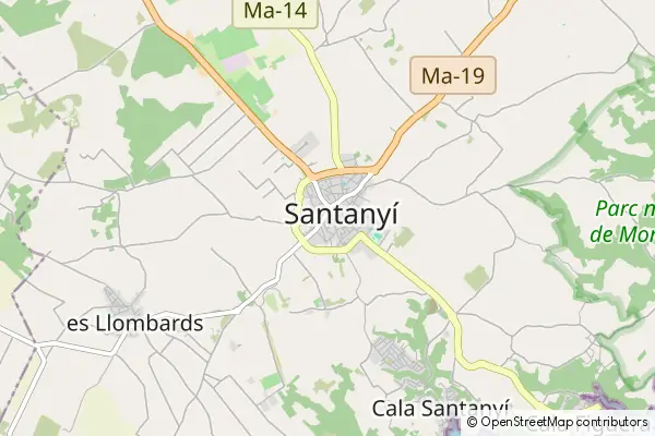 Mapa Santanyí